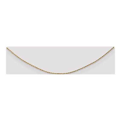 14K Yellow Gold 1.15mm Diamond-Cut Rope Chain – view 4