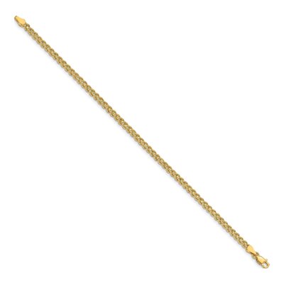 14K Yellow Gold 3mm Diamond-Cut Double Strand Rope Chain Bracelet – view 3