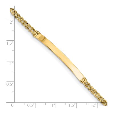 14K Yellow Gold Two-Strand Rope ID Bracelet – view 4