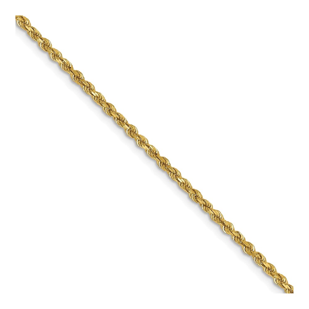 14K 1.75mm Diamond-Cut Rope Chain (100 Inch Spool)