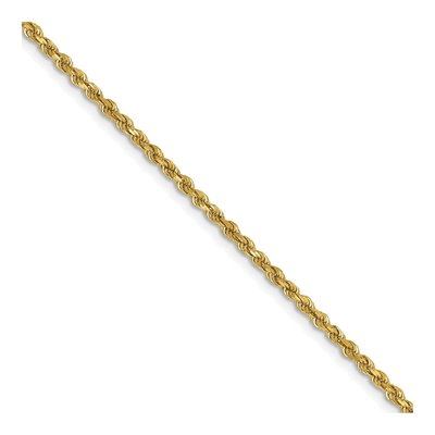 14K Yellow Gold 1.75mm Diamond-Cut Rope Chain