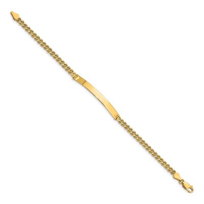 14K Yellow Gold Two-Strand Rope ID Bracelet – view 3