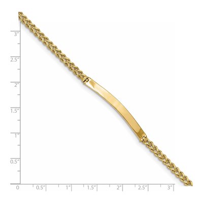 14K Yellow Gold Two-Strand Rope ID Bracelet – view 4