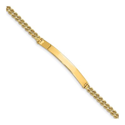 14K Yellow Gold Two-Strand Rope ID Bracelet