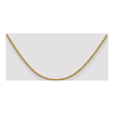 14K Yellow Gold 2.5mm Handmade Rope Chain – view 6