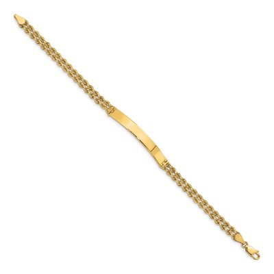 14K Yellow Gold Two-Strand Rope ID Bracelet – view 3