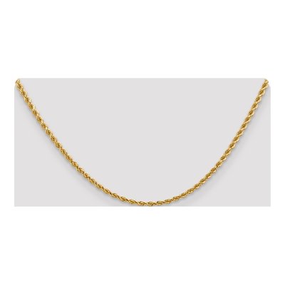 14K Yellow Gold 2.75mm Handmade Diamond-Cut Rope Chain – view 6