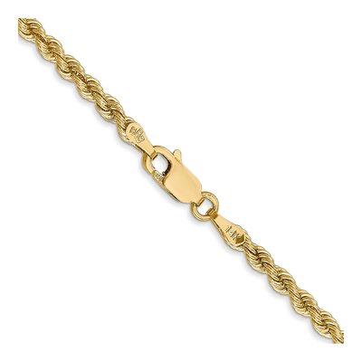 14K Yellow Gold 2.75mm Handmade Rope Chain – view 5