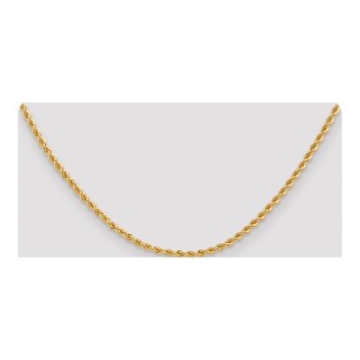 14K Yellow Gold 2.75mm Handmade Rope Chain – view 6