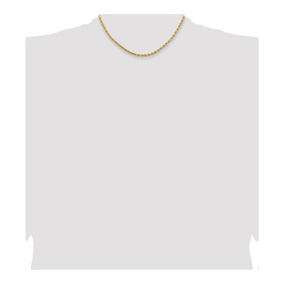 14K Yellow Gold 3.25mm Diamond-Cut Rope Chain – view 6