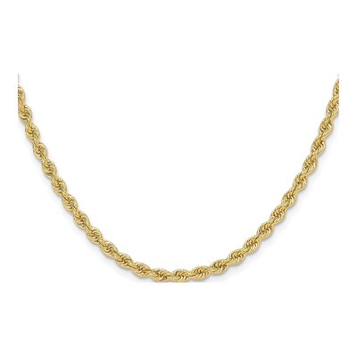 14K Yellow Gold 3.3mm Rope Chain – view 2