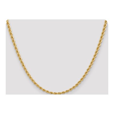 14K Yellow Gold 3.65mm Handmade Rope Chain – view 6