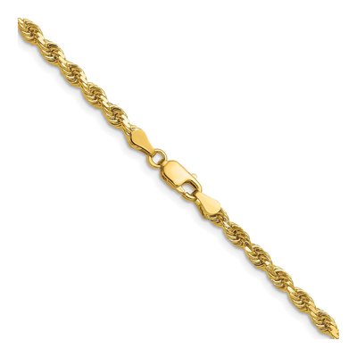 14K Yellow Gold 3.75mm Diamond-Cut Rope Chain – view 4