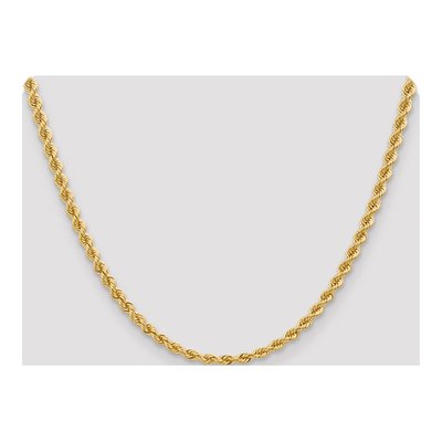 14K Yellow Gold 4mm Handmade Rope Chain – view 6