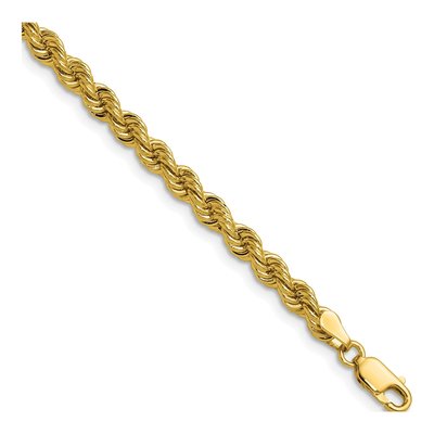 14K Yellow Gold 4.2mm Rope Chain Bracelet