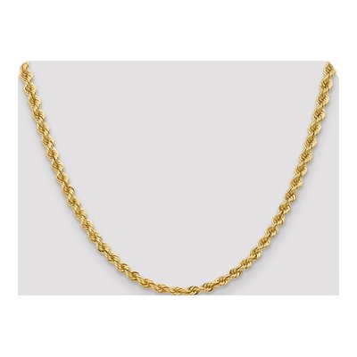 14K Yellow Gold 5mm Handmade Rope Chain – view 6