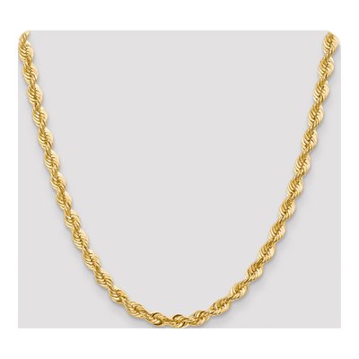 14K Yellow Gold 6mm Handmade Rope Chain – view 6