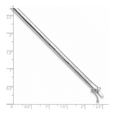 14K White Gold Omega Bracelet – view 5