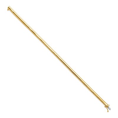 14K Yellow Gold Domed Omega Bracelet – view 3