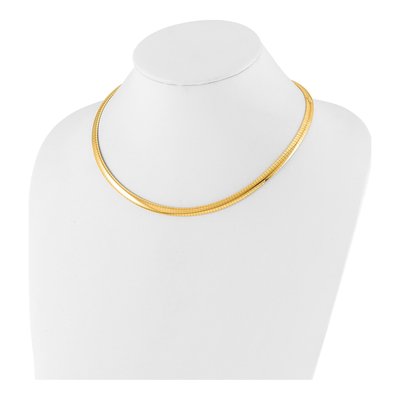 14K Yellow Gold Omega Necklace – view 4