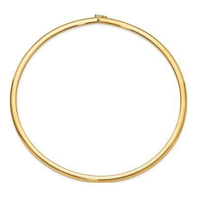 14K Yellow Gold Omega Necklace – view 5