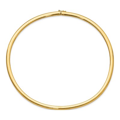 14K Yellow Gold Omega Necklace – view 3