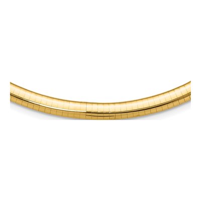 14K Yellow Gold Omega Necklace