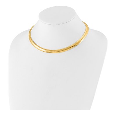 14K Yellow Gold Omega Necklace – view 3