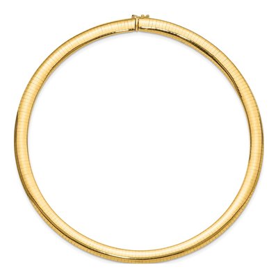 14K Yellow Gold Omega Necklace – view 4