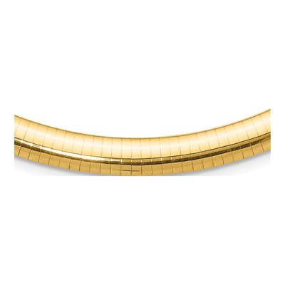 14K Yellow Gold Omega Necklace