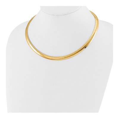 14K Yellow Gold Omega Necklace – view 3