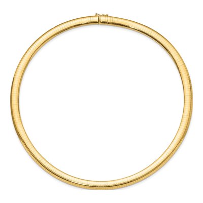 14K Yellow Gold Omega Necklace – view 4
