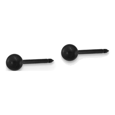 Stainless Steel Ball Stud Earrings – view 2