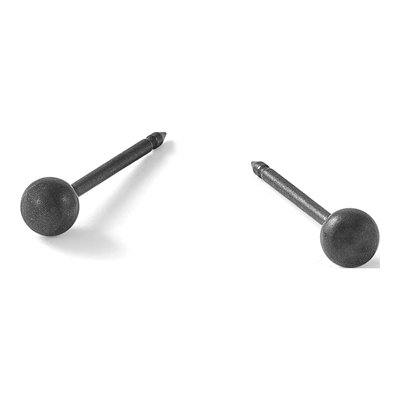 Stainless Steel Ball Stud Earrings – view 4