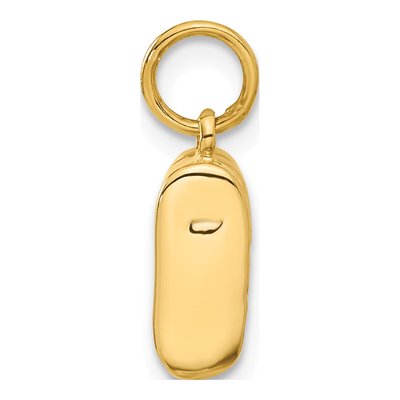 10K Yellow Gold Baby Shoe Pendant – view 5
