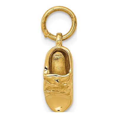 10K Yellow Gold Baby Shoe Pendant