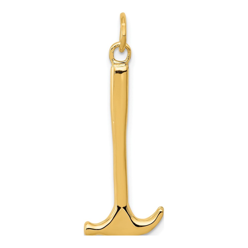10K Yellow Gold Hammer Pendant