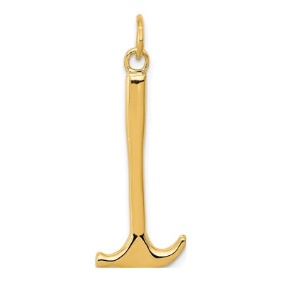 10K Yellow Gold Hammer Pendant