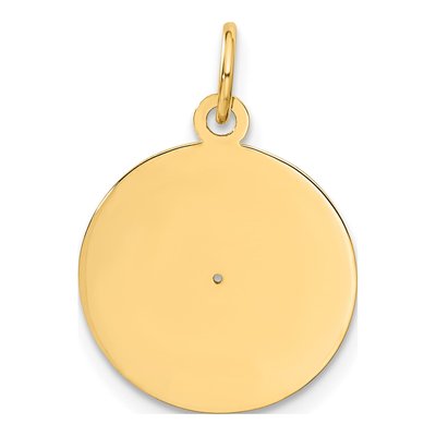 10K Yellow Gold Record Album Pendant – view 5