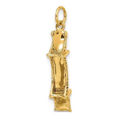10K Yellow Gold Mackinac Bridge Pendant – view 6