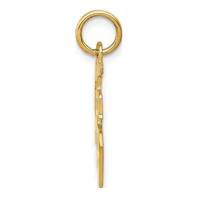 10K Yellow Gold Chinese Good Luck Symbol Charm – view 3