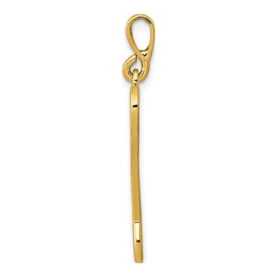 10K Yellow Gold Wrench Pendant – view 3