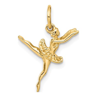10K Yellow Gold Ballerina Pendant