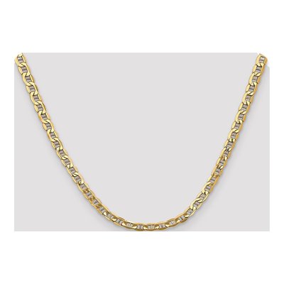 10K Yellow Gold 4.75mm Semi-Solid Anchor Chain – view 4
