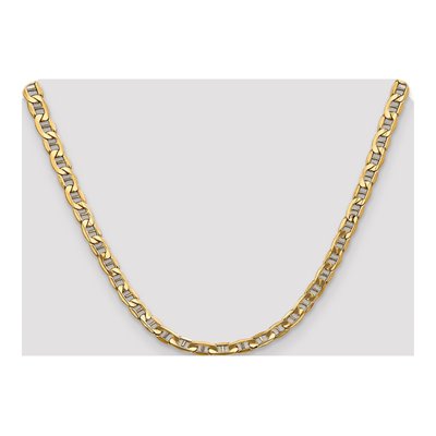 10K Yellow Gold 5.5mm Semi-Solid Anchor Chain – view 4