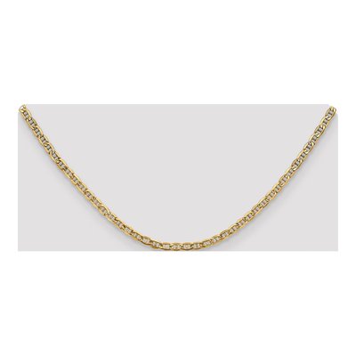 10K Yellow Gold 3.2mm Semi-Solid Anchor Chain – view 4