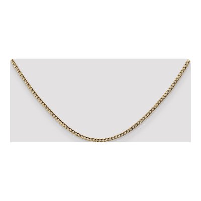 10K Yellow Gold 2.5mm Semi-Solid Curb Chain – view 4