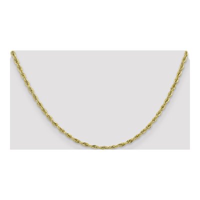10K Yellow Gold 2.8mm Semi-Solid Rope Chain – view 4