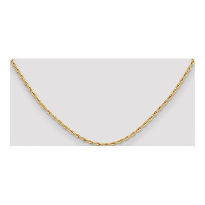 10K Yellow Gold 2.5mm Semi-Solid Rope Chain – view 4