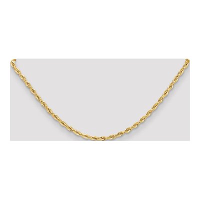 10K Yellow Gold 3.5mm Semi-Solid Rope Chain – view 4